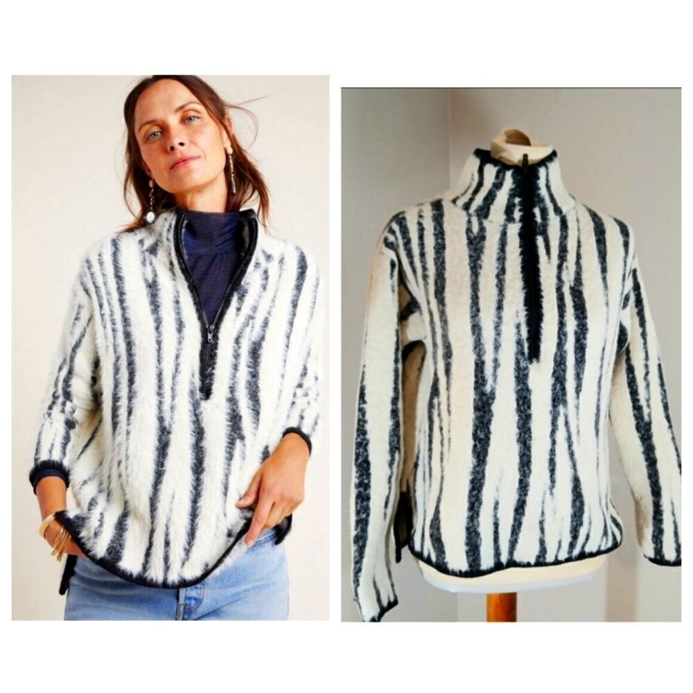 Anthropologie Cindy Eyelash Pullover Size XS